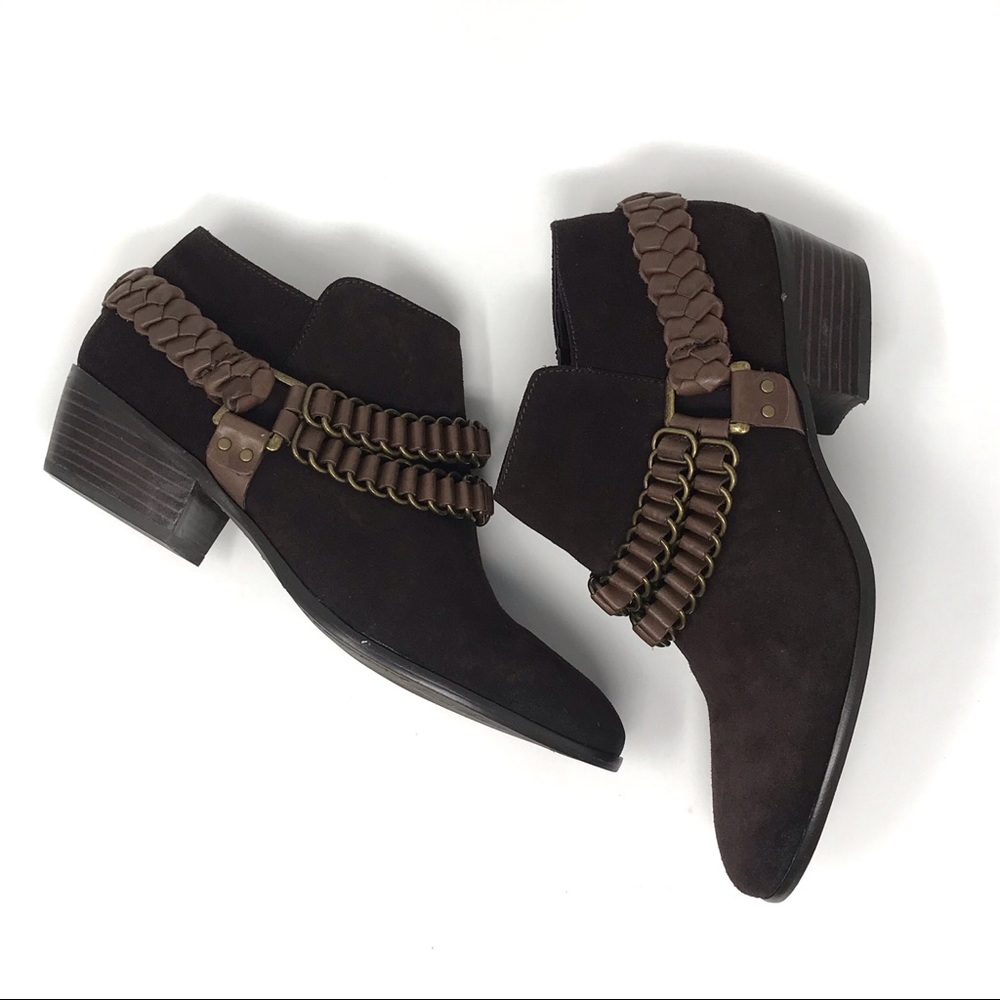 Sam Edelman Posey Chain Ankle Booties size 9.5